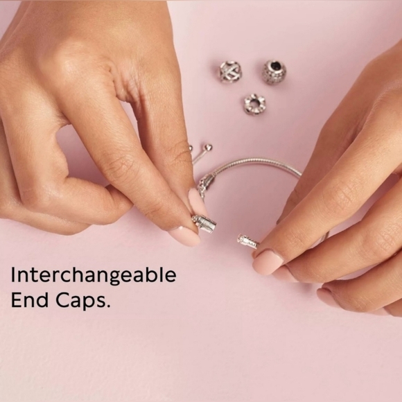 Pandora Moments Snake Chain Slider Bracelet - Picture 10 of 11